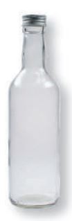 Spirituosenflasche 1 l<br> Inhalt / Grösse: 100 cl, H 30.2 cm, Ø 86 mm