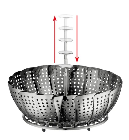D&auml;mpfeinsatz klappbar 14 - 23 cm<br>