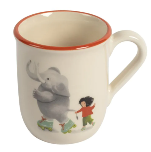Kindertasse Elefant mit Kind<br>