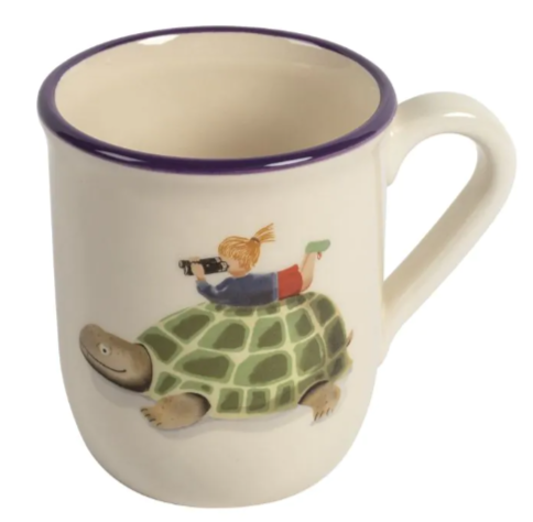 Kindertasse Schildkröte mit Kind<br>