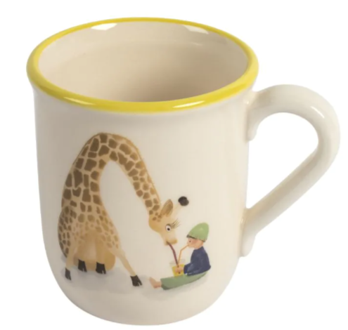 Kindertasse Giraffe mit Kind<br>