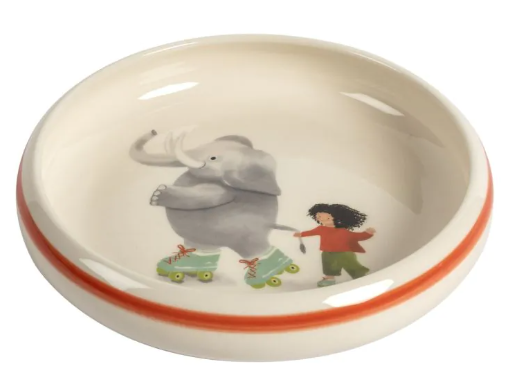 Kinderteller Elefant mit Kind<br>