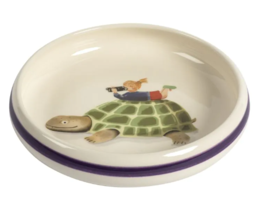 Kinderteller Schildkröte mit Kind<br>