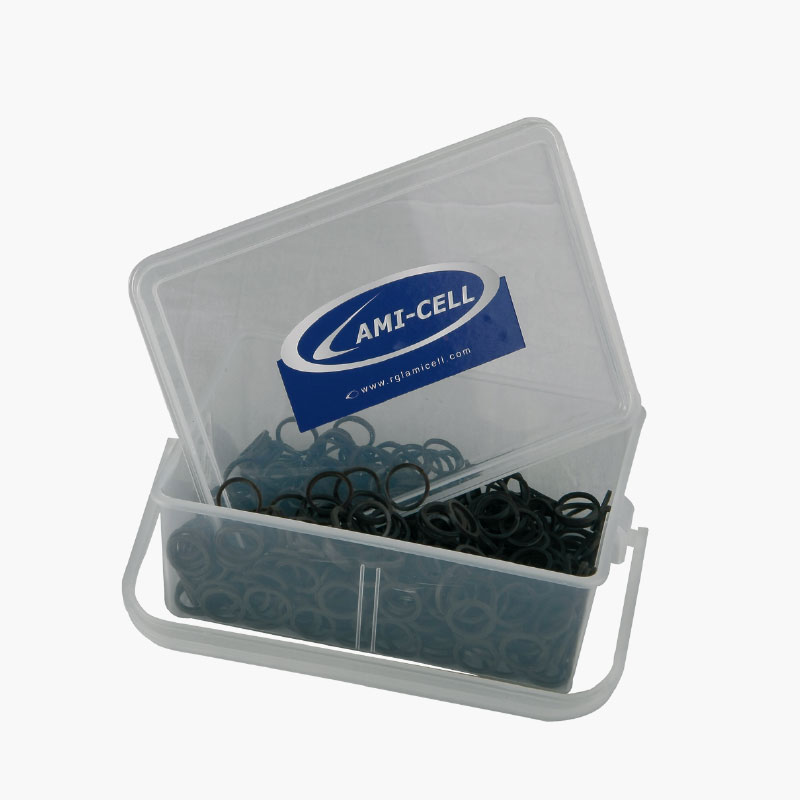 Lamicell Einflechtgummis schwarz<br>