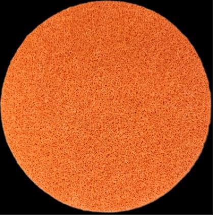 Glasuntersetzer rund ø 10 cm orange<br> Farbe: orange