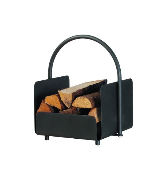 Holzkorb anthrazit <br>