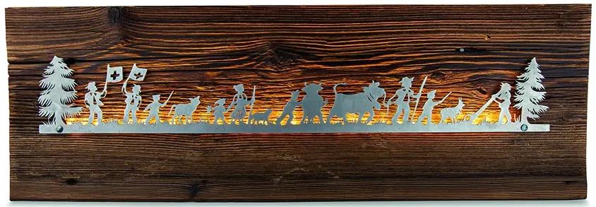 Mon Petit Chalet "La Suisse" LED, Lumi&egrave;re des Alpes <br>