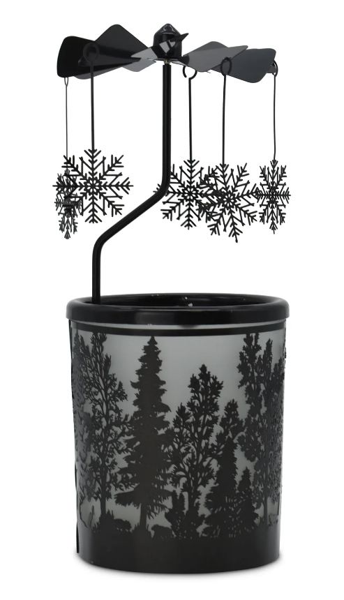 Teelicht-Karussell "Forêt" noire<br>