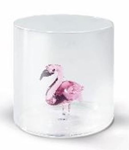 Glas aus Borosilikat 250 ml, Flamingo<br>