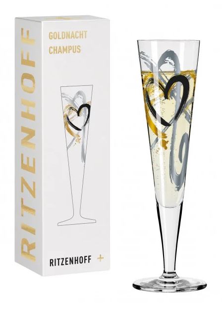 Champagnerglas Goldnacht no.1<br>