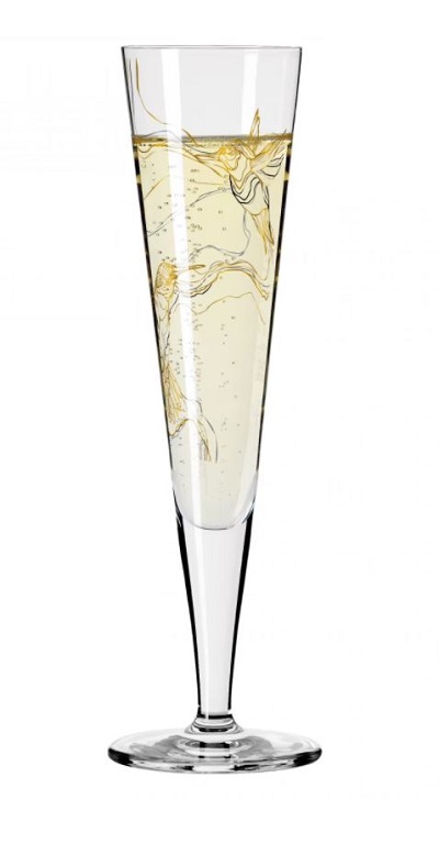 Champagnerglas Goldnacht no.8<br>