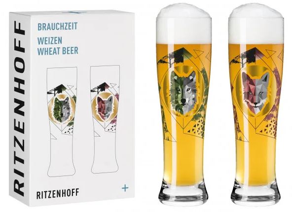 Weizenbierglas Brauchzeit 2er-Set no. 3&4<br>