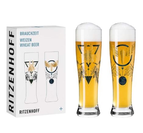 Weizenbierglas Brauchzeit 2er-Set no.4<br>