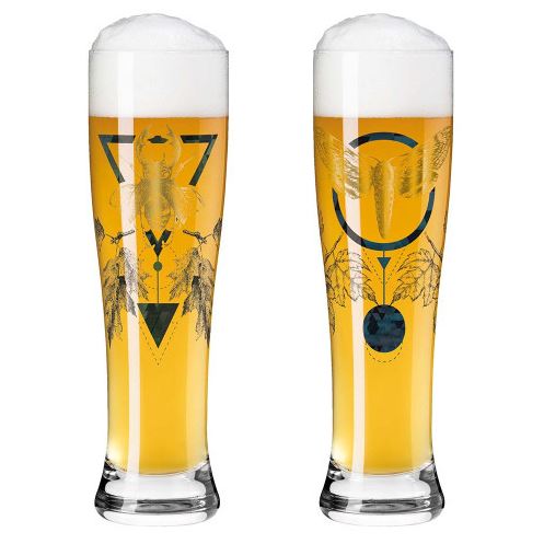 Weizenbierglas Brauchzeit 2er-Set no.4<br>