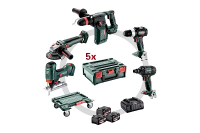 Akku-Set 18 Volt 5 Tool Kit Profi-Set METABO<br>