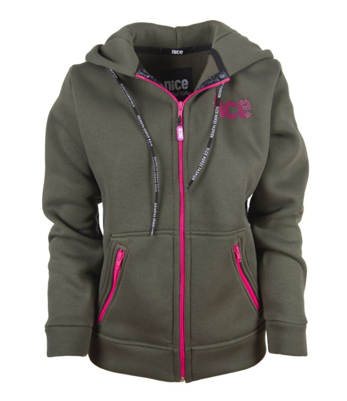 NICE Fleece Zip Heritage Pinkolive<br>