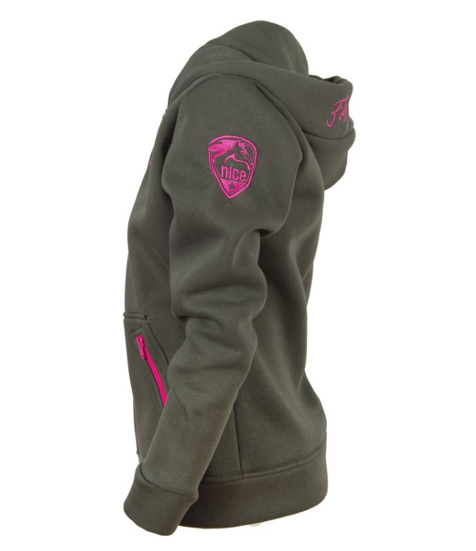 NICE Fleece Zip Heritage Pinkolive<br>