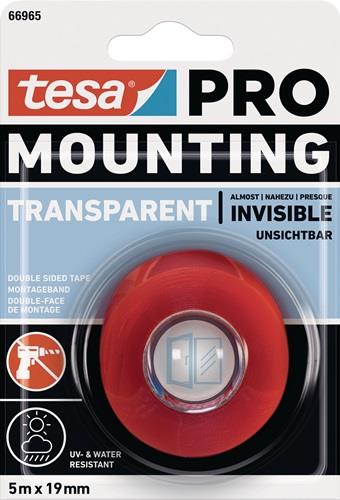 Mounting PRO Transparent 5m:19mm<br>