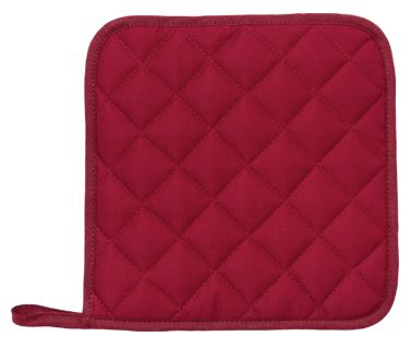 Topflappen uni gesteppt, bordeaux<br> Farbe: bordeaux