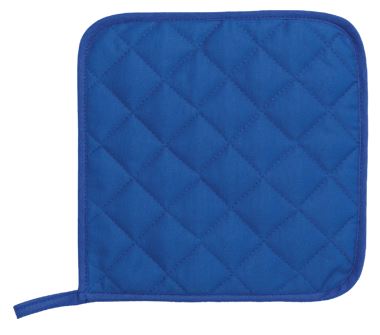 Topflappen uni gesteppt, blau<br> Farbe: blau