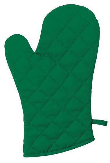 Topfhandschuh uni gesteppt, grün<br> Farbe: grün