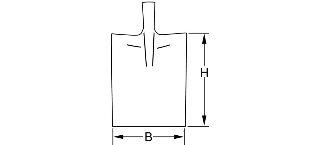 Randschaufel Stahl<br>