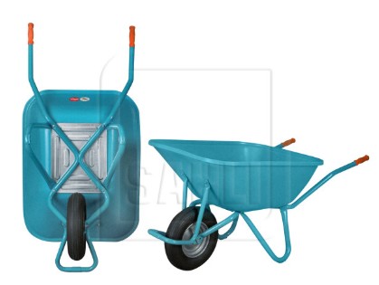 Karette 140 Liter mit Polyethylenwanne unmontiert<br>