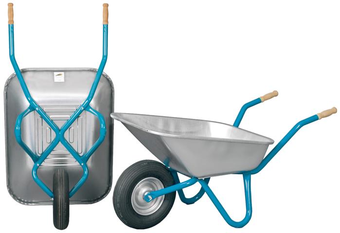 Karette 100 Liter mit verzinkter Wanne unmontiert<br>