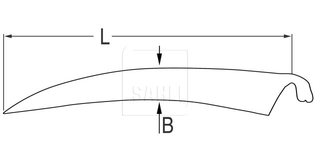 Sensenblatt schmal  2-Schwäne <br>