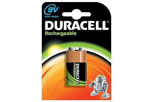 Duracell Recharge Ultra NiMH 9V 170mAh HR22 9.0V<br>