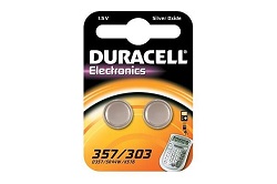 Batterie 357/303 Duracell 1,5V<br>