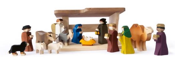 Krippe komplett klein 15-teilig<br>