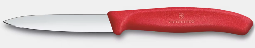 Gemüsemesser 8 cm SwissClassic<br> Farbe: rot