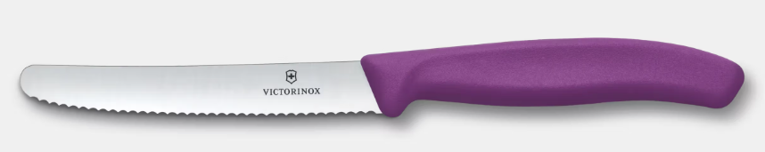 Tomaten & Tafelmesser Swiss Classic violett, 11 cm<br> Farbe: violett