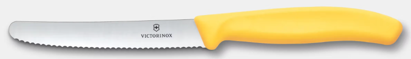 Tomaten und Tafelmesser Swiss Classic orange, 11 cm<br> Farbe: gelb