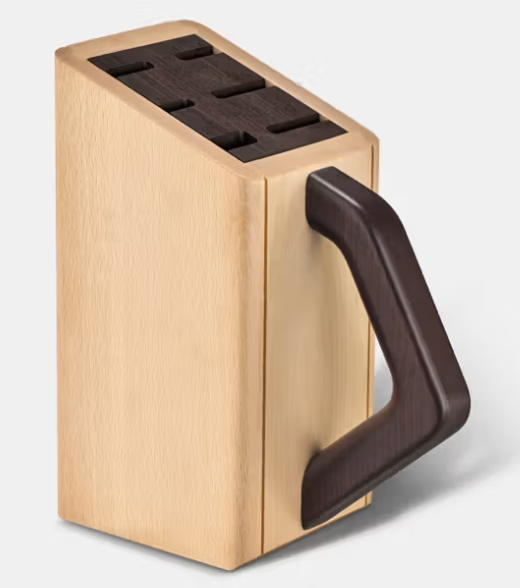 Messerblock aus Buchenholz<br>