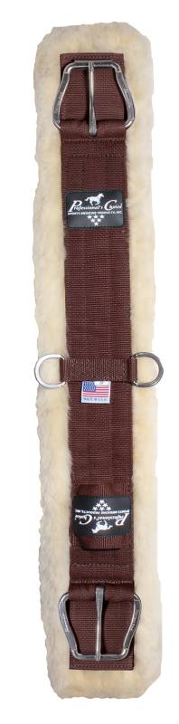 Western Sattelgurt Lammfell<br>