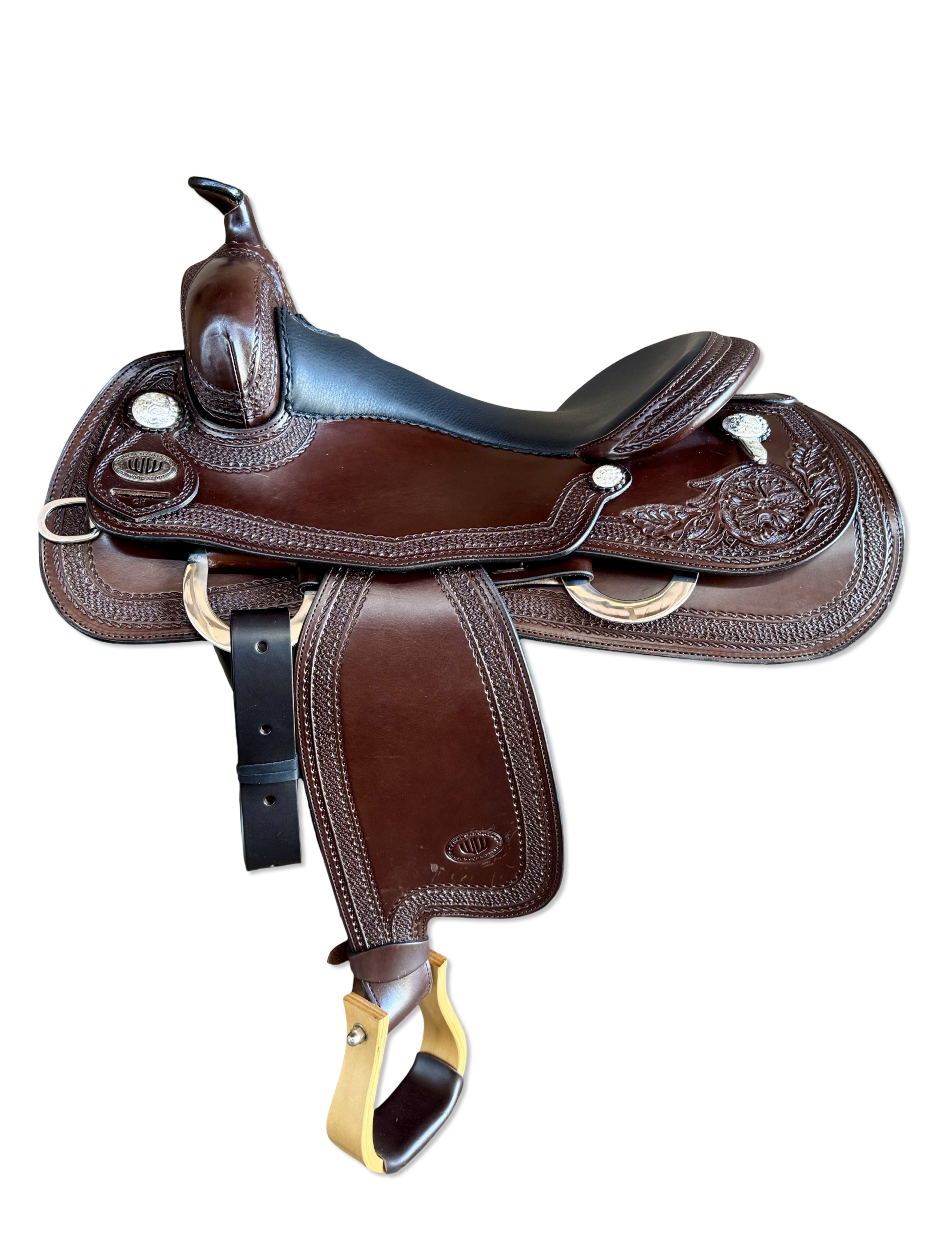 Westernsattel "West Wood" Butterfly<br>