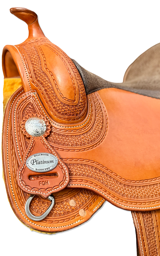 Westernsattel "West Wood" Butterfly<br>