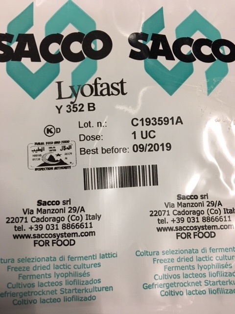 Jogurt Kulturen Sacco Y 3.52 B<br>