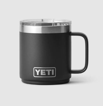 RAMBLER® 10 OZ Tasse, Schwarz, Yeti <br> Farbe: Schwarz