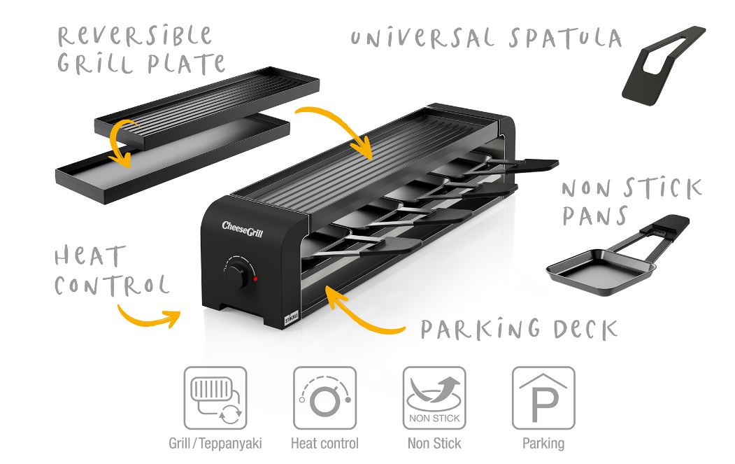 Raclettegrill CheeseGrill 4 <br>