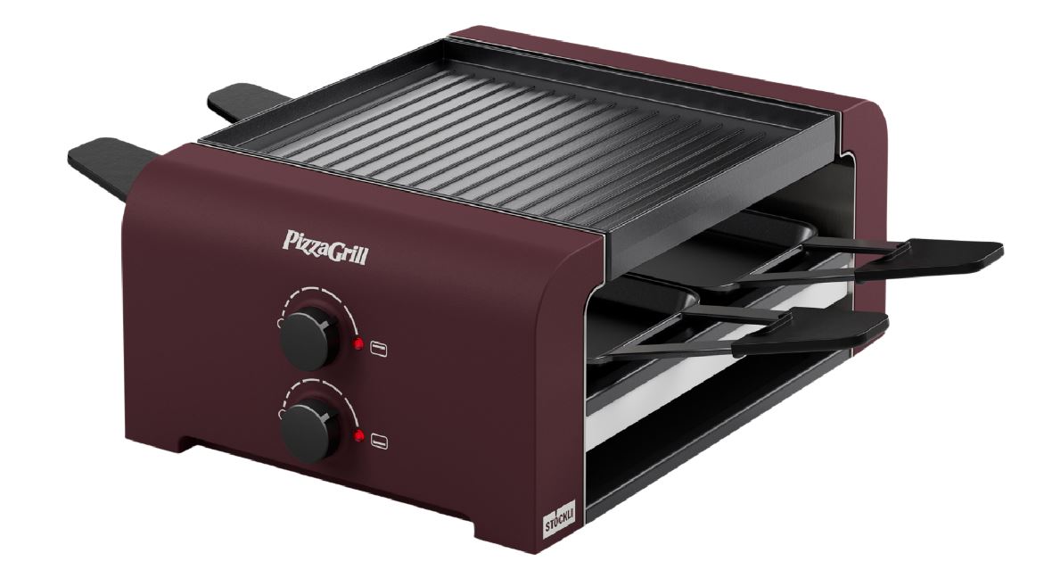 PizzaGrill 4 merlot rot<br> Farbe: merlot rot