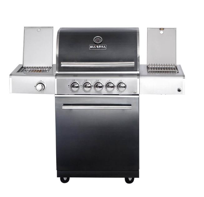 Chef M Set-Kombi S2, schwarz, Gasgrill + Module 2 & 3 ALL'GRILL<br>